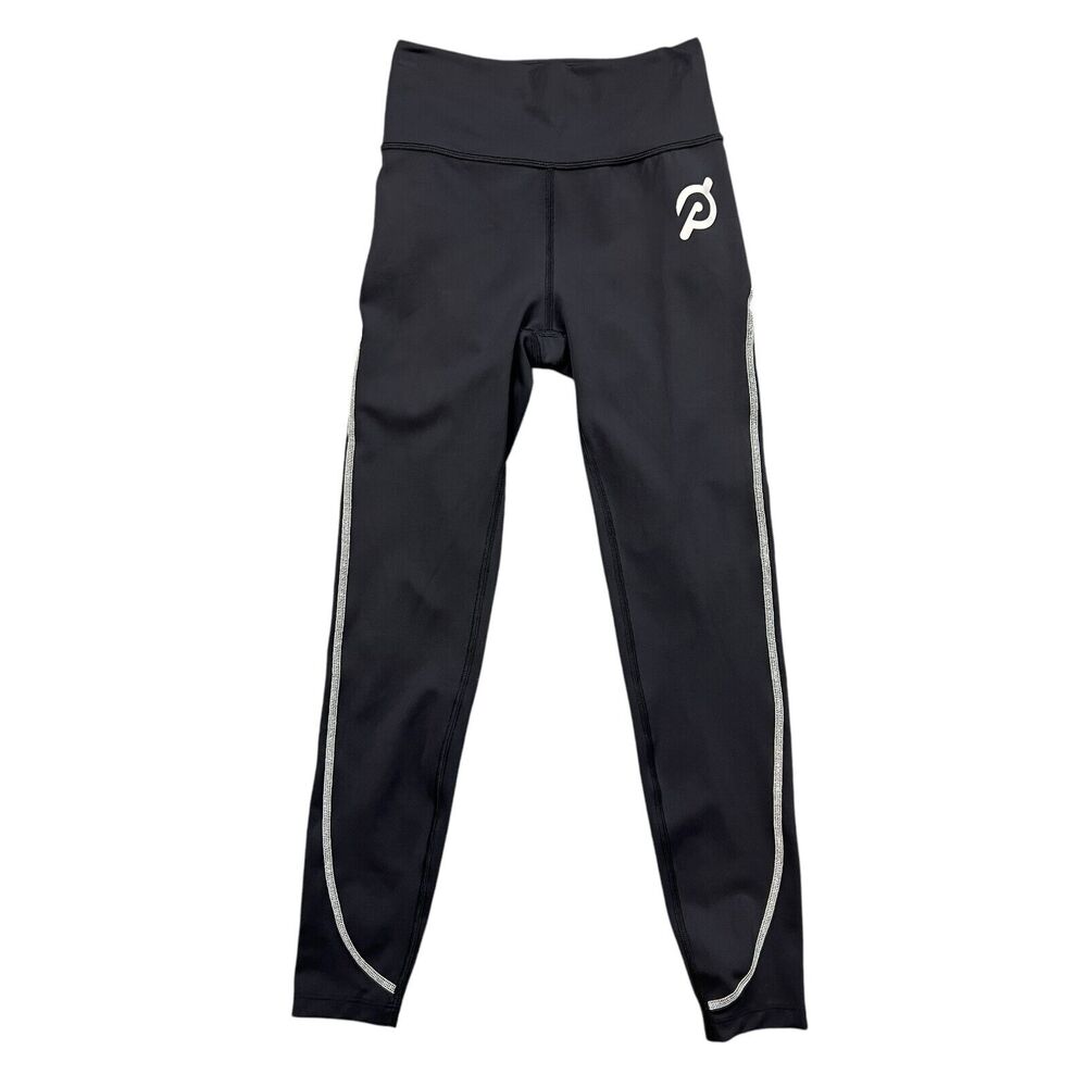 Peloton Leggings Womens XS Extra Small Black Move Mission Reflective Panel Seam
